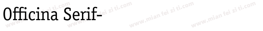 Officina Serif字体转换
